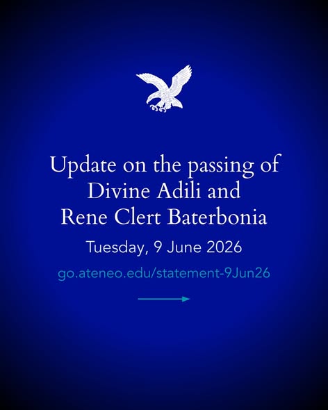 Divine Adili And Rene Clert Baterbonia, Death: student-athletes Ateneo de Manila University Tuesday, 9 June 2026 Died By Drowning